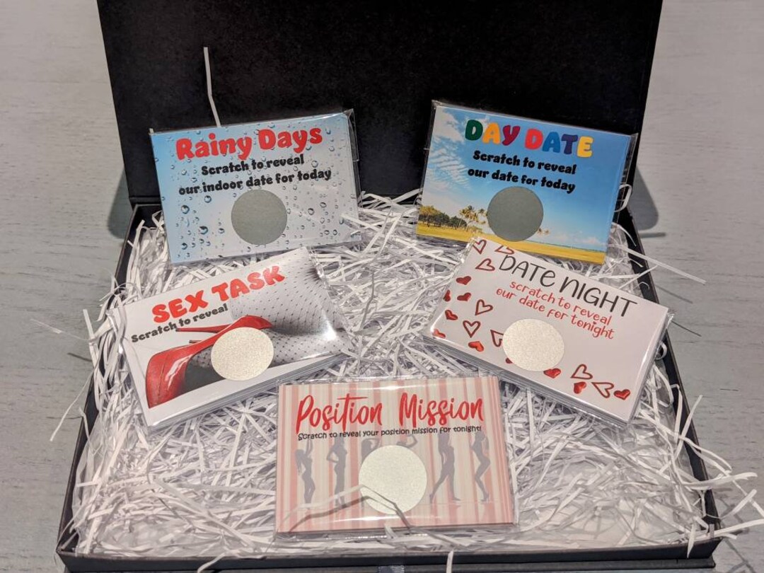 Scratch Card Gift Box Hamper for Him/her Couples Date Etsy
