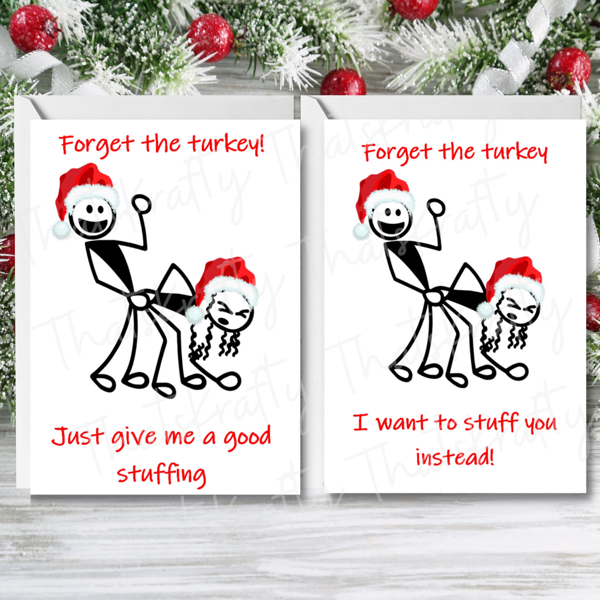 Funny Christmas Card Gift Partner Husband Girlfriend Boyfriend