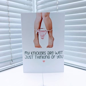 Freche Sexy Valentinstag Geburtstagskarte für Freund Ehemann - Freundin Lesbisches gleichgeschlechtliches Paar Geschenk - Lustige Sex Grußkarte
