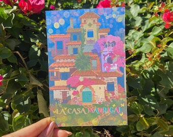 Disney's Encanto Inspired Postcard - La Casa Madrigal - Home Decor
