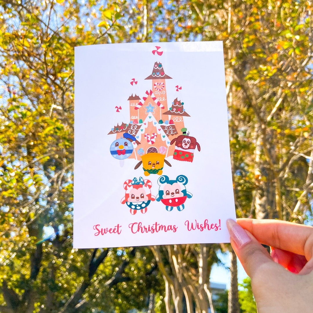 Disney Holiday Card Sweet Christmas Treats Etsy