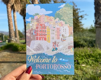 Pixar's Luca Inspired Postcard
