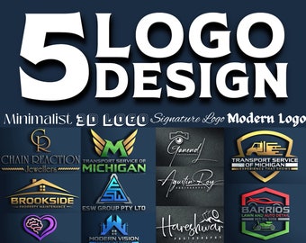 5 Professional Logo Design For Business, Custom Logo Design Company, Logo Design Custom Business, Logo Design Small Business,, Logo, LOGO