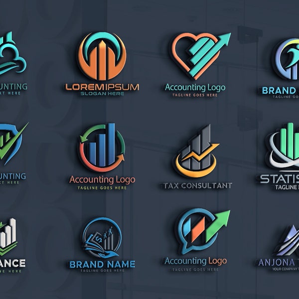 Financial logo Design, 3D Logo, Company Logo, Custom Logo, Unique Logo, Logo Design Custom Business, Custom Logo Design, Real Estate Logo