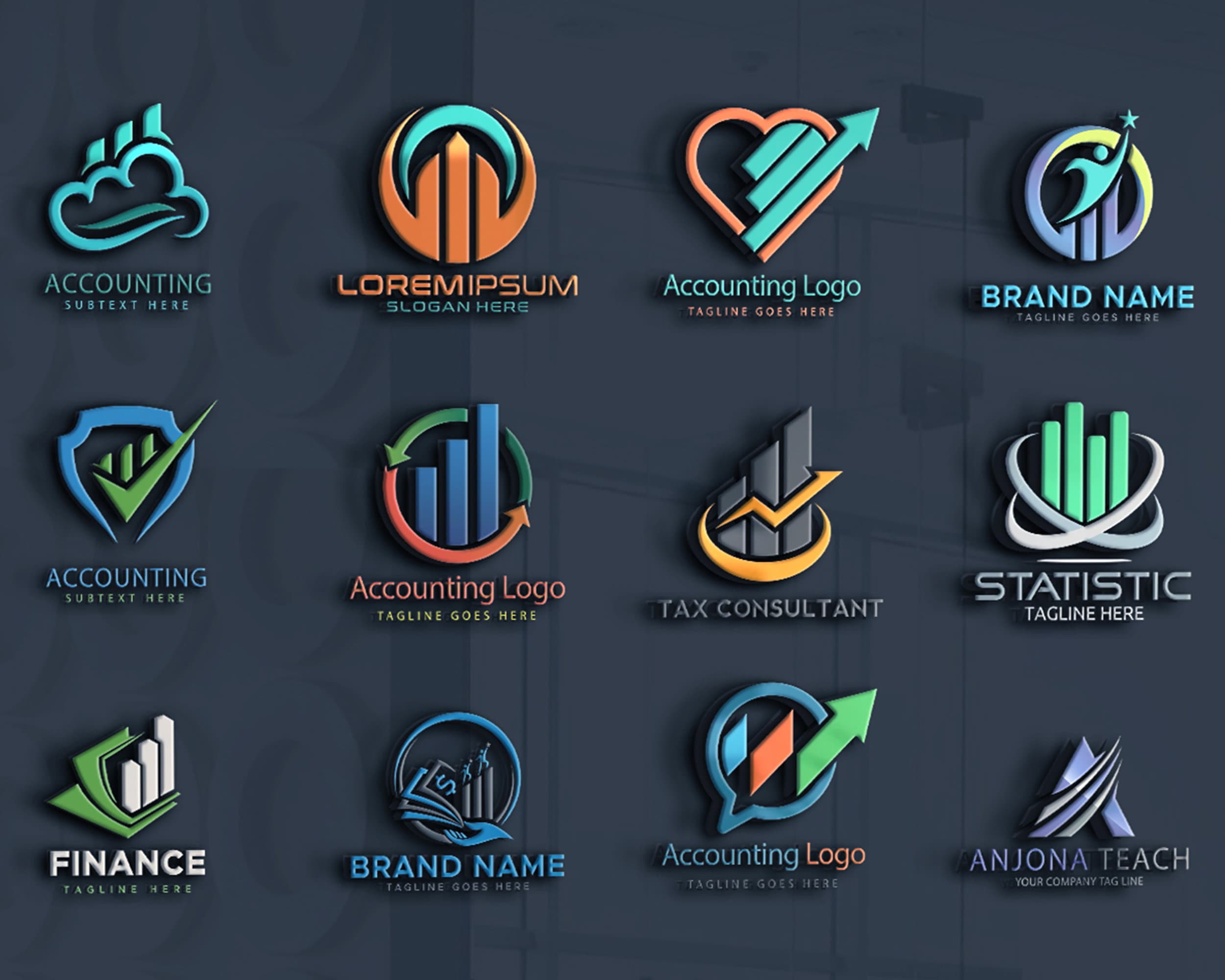 Financial Logo Design, 3D Logo, Company Logo, Custom Logo, Unique Logo, Logo  Design Custom Business, Custom Logo Design, Real Estate Logo - Etsy
