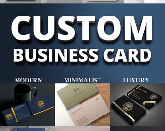 Professional Custom Business Card Design (Digital Download)
