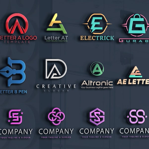 Iconic Modern Logo, 3D Logo, Company Logo, Custom Logo, Unique Logo, Logo Design Custom Business, Custom Logo Design Real Estate Logo Design