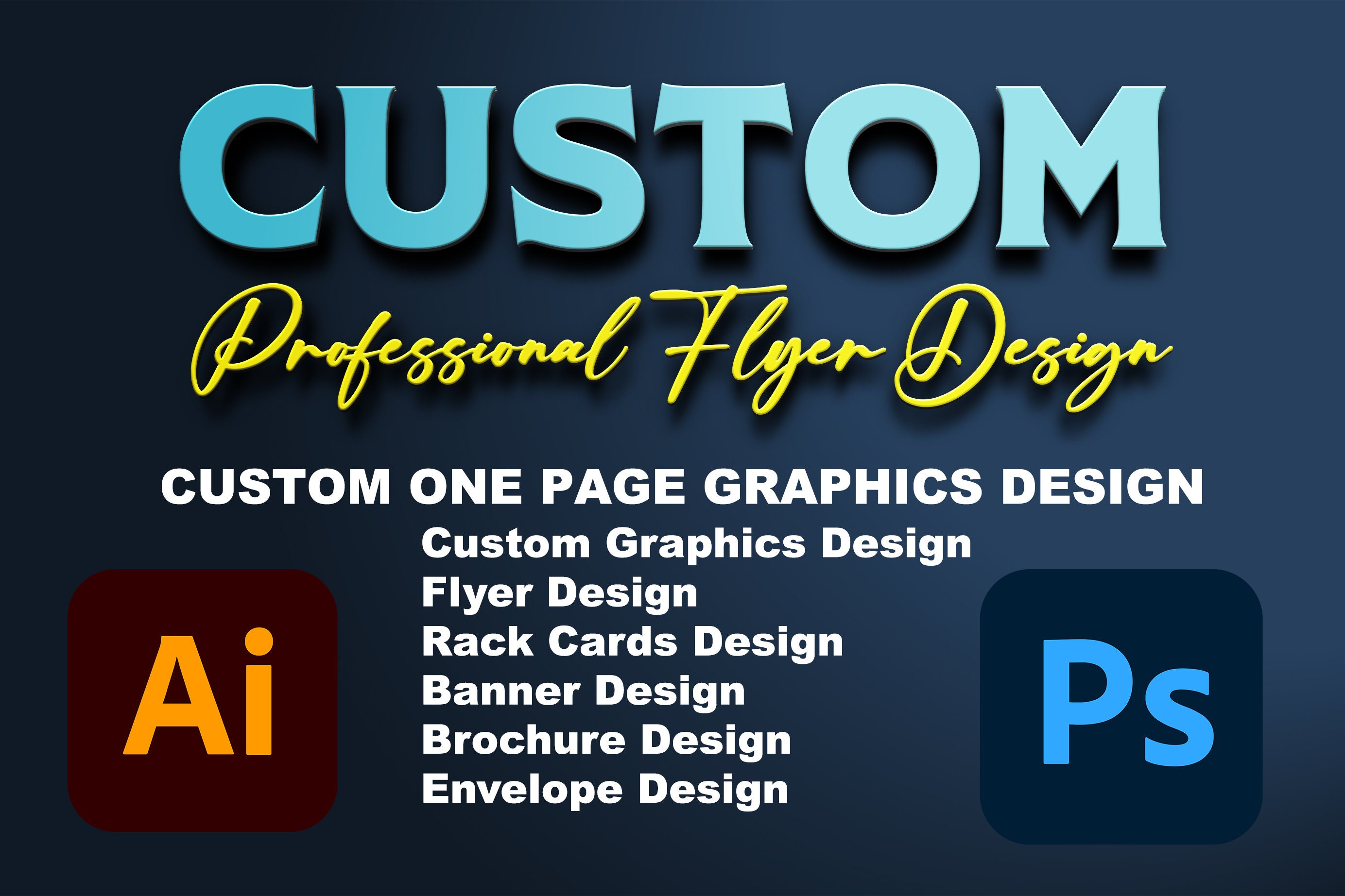 Custom Graphic Design Flyer Design Banner Design Business Etsy