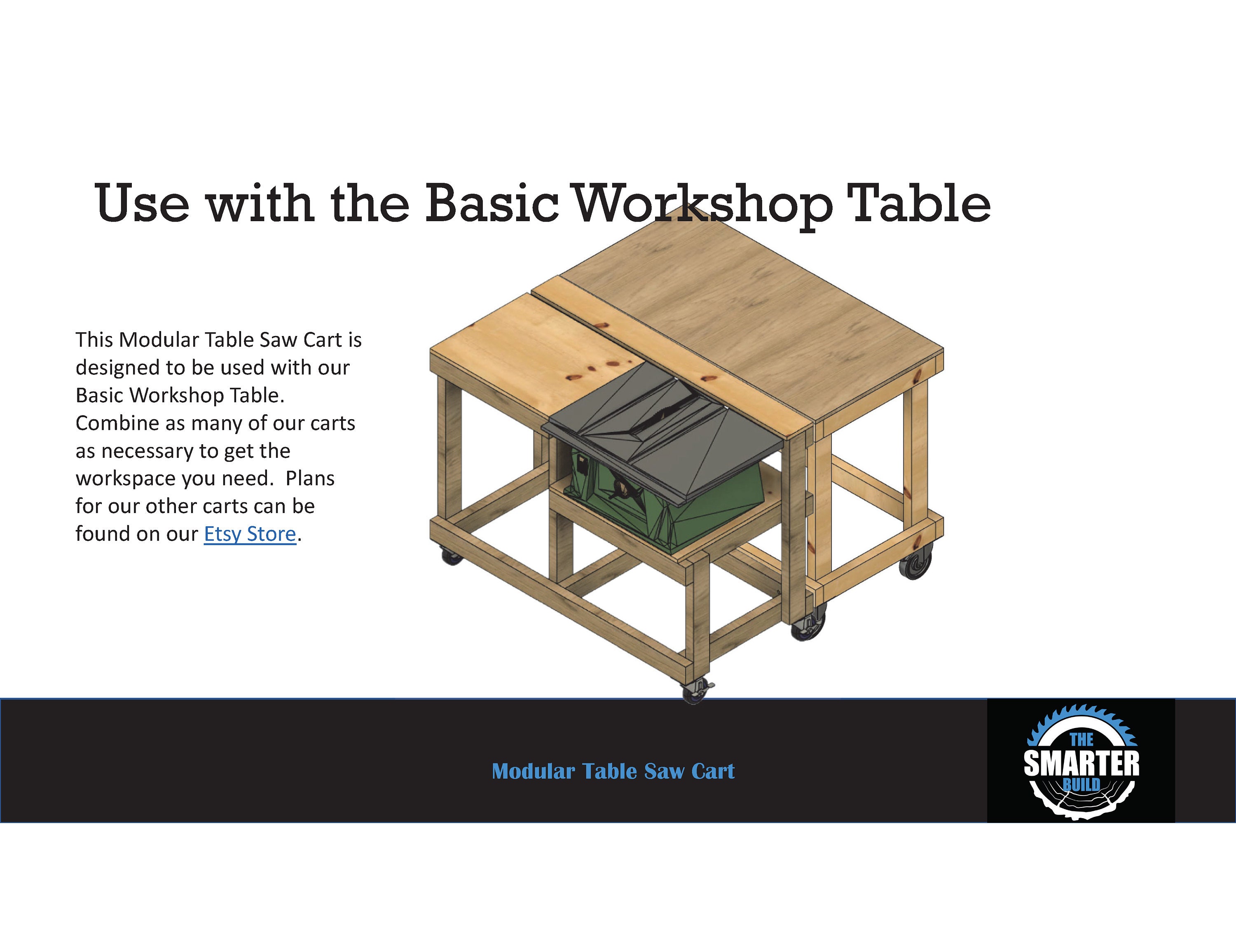 Modular Table Saw Cart Digital Plans Etsy