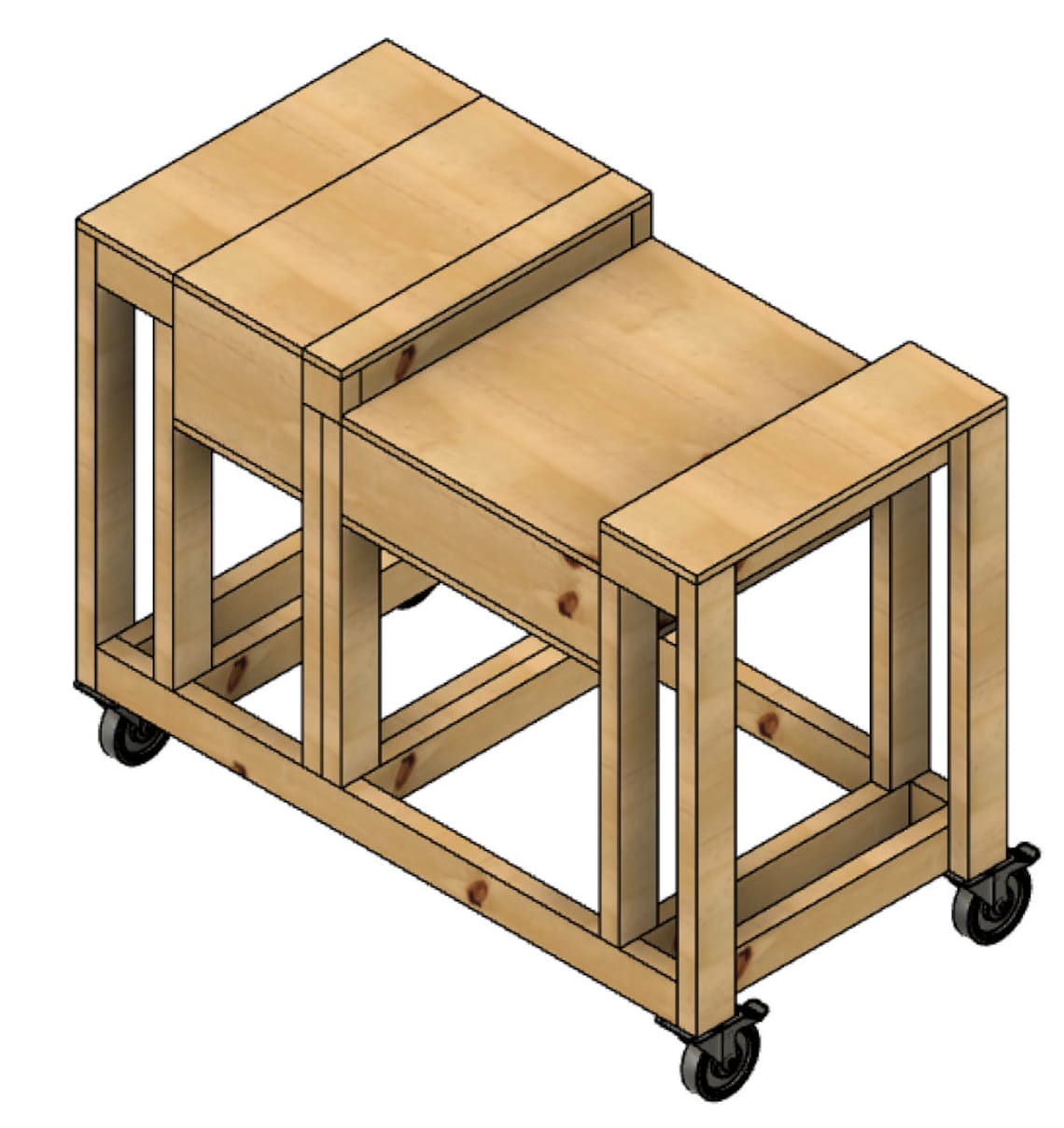 Miter Saw & Drill Press Flip Cart Spacesaving Digital Etsy