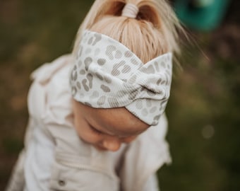 Stirnband Twist, Haarband, Baby, Kinder, Erwachsene, Ribjersey, Leo, verschiedene UNI Farben