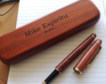 Personalized Pen and box, Father’s Day gift, Gift for him, Engraved pen, Office gift, Executive pen set