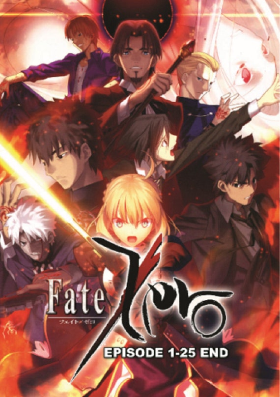 Anime Dvd Fate Zero Episode 1 25 End Season 1 2 English Etsy