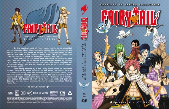 Anime Dvd English Audio Fairy Tail Episode 1 328 End Etsy