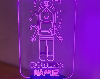 Personalised Roblox night light | Children's Light | Game room | Boys Night Light | LED Light | Girls Night Light | Birthday Active