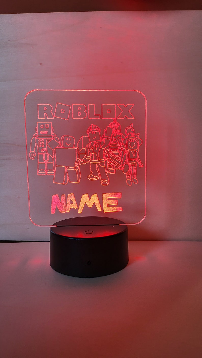 Personalised Roblox night light, Children's Light, Game room, Boys Night Light, LED Light, Boy Girls Night Light, Birthday Active image 6