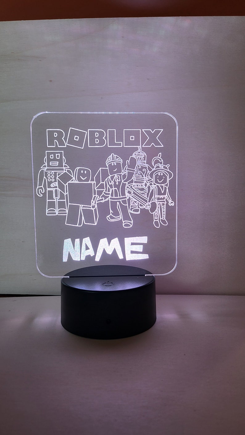 Personalised Roblox night light, Children's Light, Game room, Boys Night Light, LED Light, Boy Girls Night Light, Birthday Active image 3