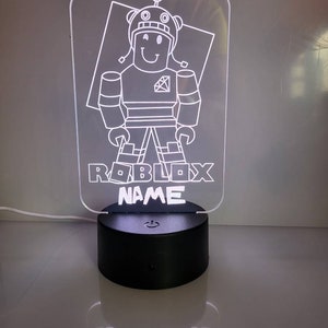 Personalised Roblox night light, Children's Light, Game room, Boys Night Light, LED Light, Boy Girls Night Light, Birthday Active image 4