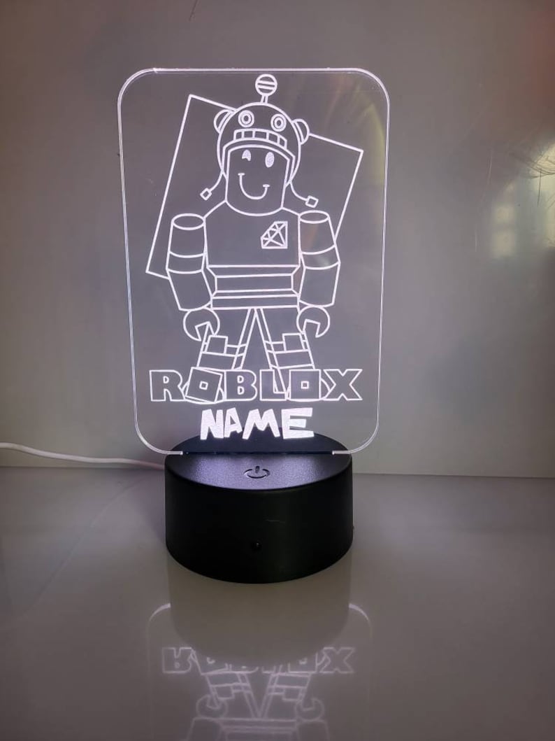 Personalised Roblox night light, Children's Light, Game room, Boys Night Light, LED Light, Boy Girls Night Light, Birthday Active image 4