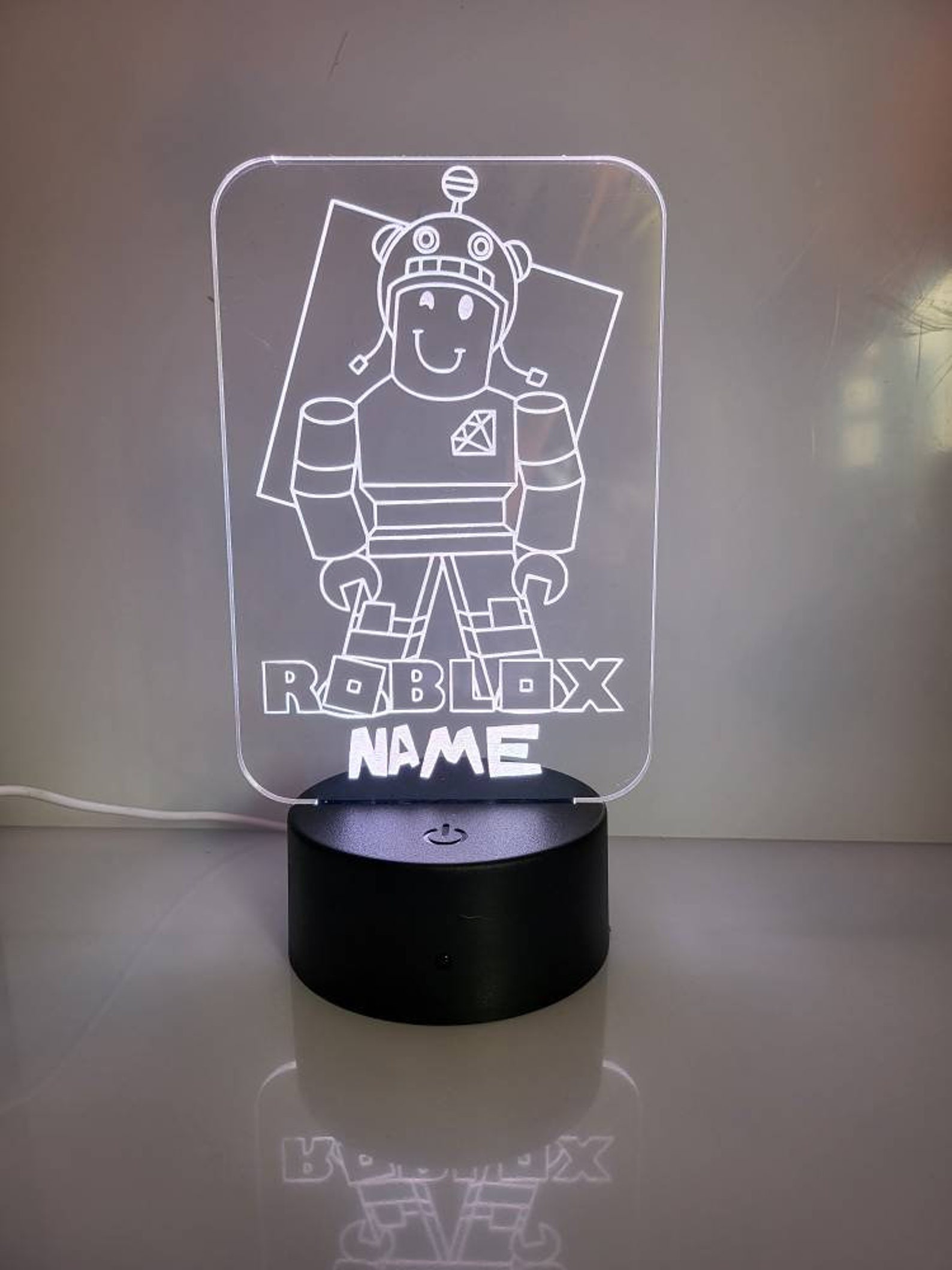 Personalised Roblox Night Light Children's Light Game Etsy UK