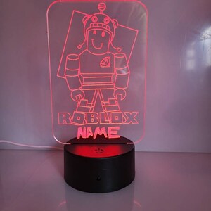 Personalised Roblox night light, Children's Light, Game room, Boys Night Light, LED Light, Boy Girls Night Light, Birthday Active image 5