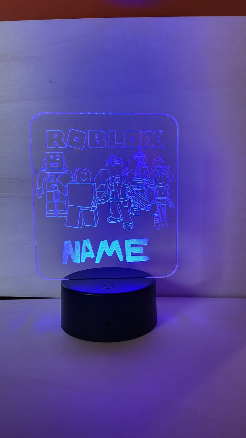 Personalised Roblox night light, Children's Light, Game room, Boys Night Light, LED Light, Boy Girls Night Light, Birthday Active image 4