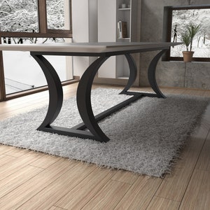 Handmade steel table base designer edition. Great fit with modern or rustic home deco. Free shipping EU and USA TBFLHG8 image 9