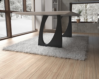 Handmade furniture table legs designer edition. Fit with modern or rustic home deco (23" x 28"). Elongated holes [FLNE7]