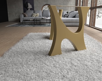 Designer edition, unique model steel table legs. Great fit with modern or rustic home deco. Premium quality with free shipping [FLND2EC]