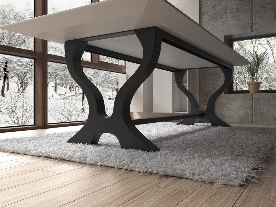 Table Base Design Premium Steel Table Base Designer Edition. Great Fit With Modern or ...