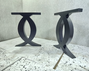 Steel table legs designer X edition, unique model. Fit with modern or rustic home deco [FLNXP823]