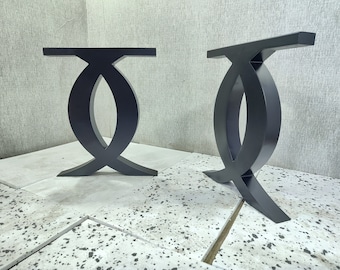 Steel table legs designer X edition, unique model. Fit with modern or rustic home deco [FLNXP823]