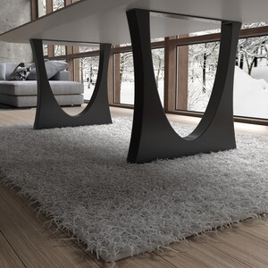 Handmade furniture metal table legs designer edition, unique model. Great fit with modern or rustic home deco. [FLNDSQI8] image 7