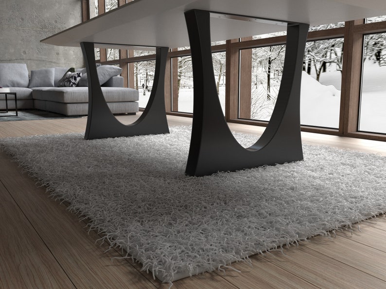 Handmade furniture metal table legs designer edition, unique model. Great fit with modern or rustic home deco. [FLNDSQI8] image 7