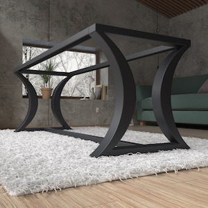 Handmade steel table base designer edition. Great fit with modern or rustic home deco. Free shipping EU and USA [TBFLHG8]