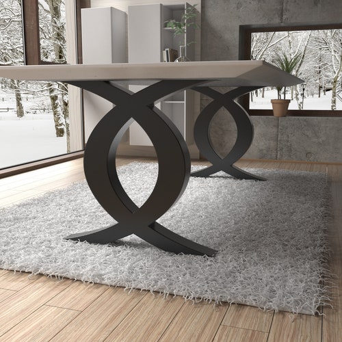 Dining Table Legs Unique Model Fit Great With Modern Rustic Etsy