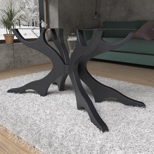 Tree Shape Metal Table Base Handmade Furniture Unique Shape Metal Table Base for Glass, Stone ...
