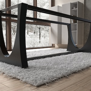 Handmade premium steel table base designer edition. Great fit with modern or rustic home deco. [TBFLNDSQI8]