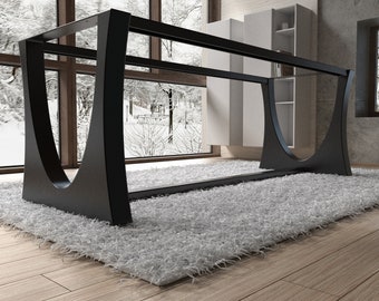 Édition design de base de table en acier haut de gamme faite à la main. S'adapte parfaitement à une décoration d'intérieur moderne ou rustique. [TBFLNDSQI8]