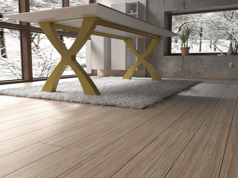 Steel Table Base Designer X Shape. Handmade Furniture Legs With Premium ...