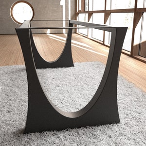 Handmade table base with modern style. Great fit with rustic or industrial, modern home deco. Free shipping EU, UK and USA 2TBFLNDSQI8 image 2