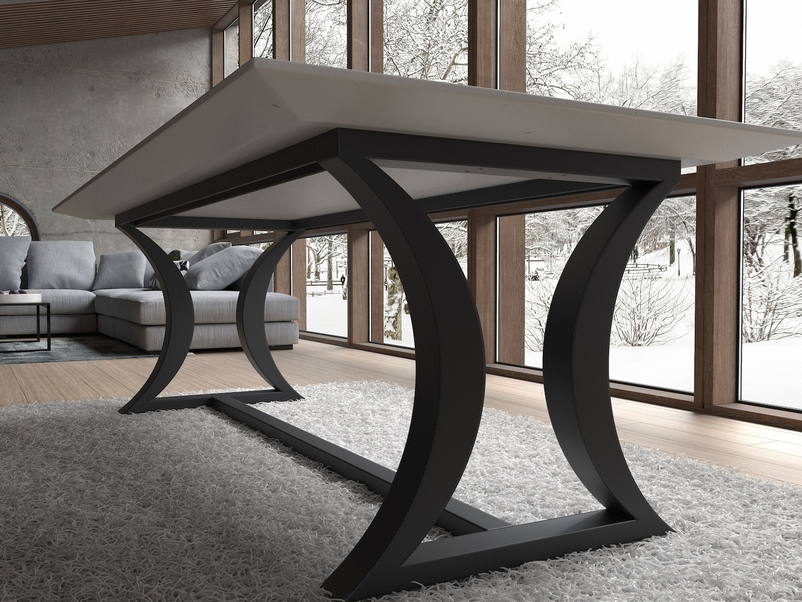Handmade Steel Table Base Designer Edition. Great Fit With - Etsy