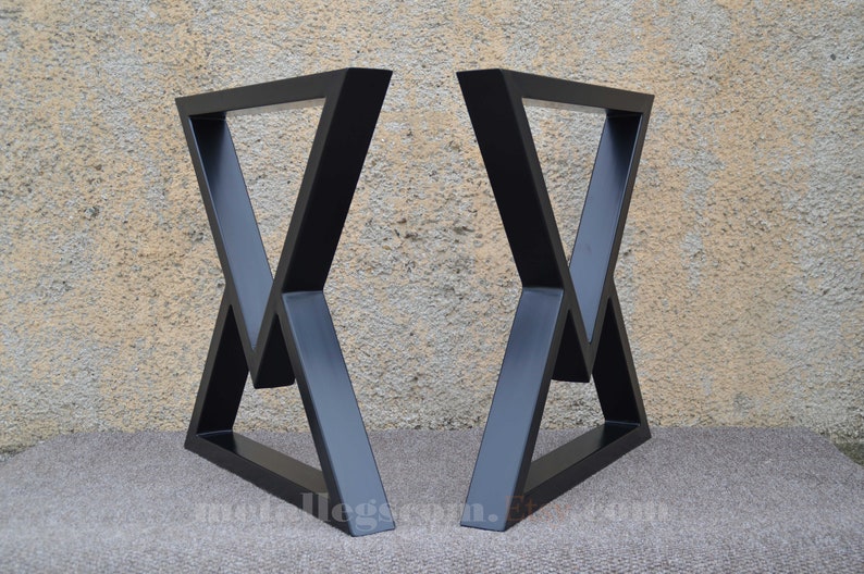 Dining Table Legs Industrial Style 28x 28 In. V Design Set Etsy