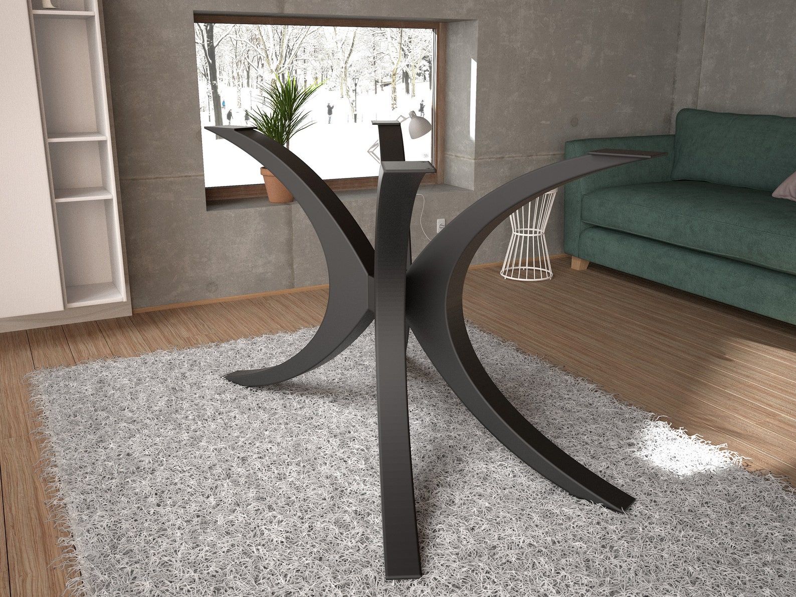 Bar Height Metal Table Base (H - 35" In. / 89 Cm.). Great Fit With ...