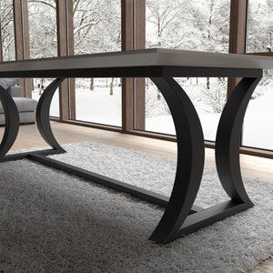 Base de table en acier faite à la main édition design. S'adapte parfaitement à une décoration d'intérieur moderne ou rustique. Livraison gratuite dans l'UE et aux États-Unis TBFLHG8 image 7