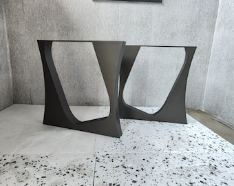 Handgefertigte Möbel Stahl Tischbeine Designer Edition, einzigartige Form Modell. Passt hervorragend zu moderner, industrieller oder rustikaler Wohnkultur. [FLNUSQ8]