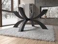 Unique Spider X shape metal table base for heavy round tables. Premium quality product from EU. [NHFLXR147]