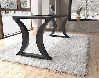 Metal table base designer edition. Handmade steel furniture legs with top support. Free shipping EU, UK and USA [2TBFLHG8]