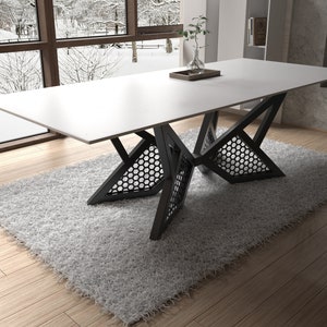 Modern Unique Shape Metal Table Base for Your Unique Project. Premium ...