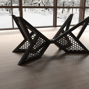 Modern Unique Shape Metal Table Base for Your Unique Project. Premium ...